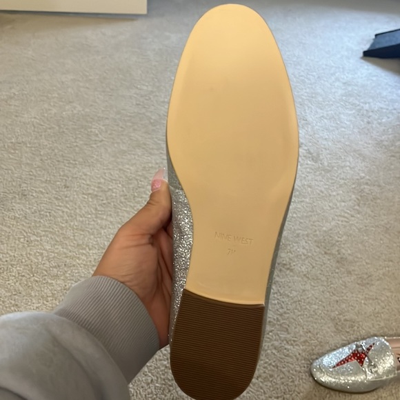 Nine West lightening bolt glitter loafers - Picture 2 of 2